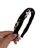 Moda Leopard Twist Hair Hoop Feminino Simples Elegante Prensado Hair Hoop Out Simple All-match Antiderrapante Hair Stamp Headwear Feminino
