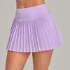 Falda atlética transpirable de cintura alta transfronteriza, que cubre la cadera y estiliza, adecuada para fitness al aire libre, tenis y yoga, previene la exposición, estilo 8181