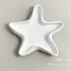 Concha de concha branca estilo oceano pequena criativa concha concha gesso recipiente de concha vazia material preferido DIY