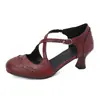 Fabricantes de Zapatos para Mujer al por Mayor Dropshipping Primavera, Verano y Otoño Zapatos Huecos para Mujer Punta Redonda Zapatos de Tacón Medio Talla Grande Suministro de Comercio Exterior