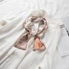 Estilo chique feminino novo boxer pequeno cachecol estilo coreano cachecol longo dupla face primavera e outono versátil estreito decorativo faixa de cabelo