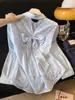 Camisa de Proteção Solar com Laço Vazado para Mulheres, Design Único, Cardigã Fino de Proteção Solar, Camisa de Outerwear, Top de Camada Externa