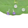 Brincos de Zircônia em Forma de Coração para Meninas Japonesas e Coreanas Brincos Doces de Estrela Resina Não Alérgicos Furos de Orelha Agulhas de Orelha