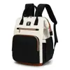 Nueva Bolsa de Mamá Rayada, Mochila Impermeable Multifuncional, Gran Capacidad, Bolso de Moda para Madre e Hijo, Aislamiento Térmico y Ligero