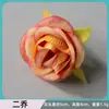 Cabeça de flor de camélia artificial tecido de seda decoração de casa diy feito à mão estilo nacional acessórios de cabelo cenário de casamento adereços para fotografia de flores artificiais