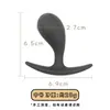 Tapón Anal de Silicona Curvada con Forma de Ancla Masturbador para Agujero Trasero Desarrollo Anal Dilatador Anal Insertable Usable en Exteriores Bolas Al Por Mayor