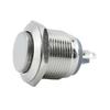 Loniu 19mm Cabeza Plana Sin Luz Auto-Restaurable Interruptor de Botón Metálico Auto-Enclavable Reinicio Encendido Inicio Botón Impermeable