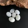 Atacado de Fabricantes, Hot-Selling Transfronteiriço Contas Cabochão Ovais de Cristal Branco, Pedras Soltas para Rosto de Anel, Acessórios DIY Feitos à Mão