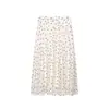 Comércio Exterior Transfronteiriço Aliexpress Verão 2026 Novo Saia Midi Midi de Cintura Alta Evasê Retro Francês com Bolinhas