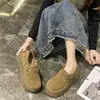 Zapatos tipo Birkenstock de suela gruesa que aumentan la altura para mujeres menudas, colección de otoño 20256, mocasines retro con puntera ancha