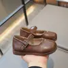 Sapatos Mary Jane, Sapatos de Princesa Antiderrapantes, Estilo Chanel Confortáveis de Primavera Moda Infantil Sapatos de Couro Macios para Meninas 2026 Novos