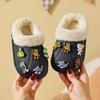 Pantuflas de Algodón para Niños Engrosadas para Prevenir el Frío y Mantener Calientes para Niños y Niñas Lindas de Dibujos Animados Pantuflas de Algodón Base Suave Antideslizantes