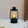 Vintage Swing Candlelight Wind Lantern Horse Lantern Ornaments Camping Portable Nightlight Ins Quarto Led Luz Decorativa Atmosfera