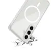 Capa Magnética Transparente Samsung S26 Adequada para A27 Capa Anti-Queda S26 Ultra Transparente Duas em Uma Anti-Amarelamento Capa Clara
