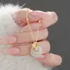 Colar Prata de Lei S999 Folha de Ginkgo Jade Hetian Fivela da Paz Feminino Novo Estilo Chinês Retrô Temperamento Artístico Corrente para Clavícula de Nicho