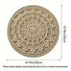 Temu Venta Caliente Patrón de Diamantes Impreso en 2D Posavasos Redondo Estilo Bohemio Posavasos de Tierra de Diatomeas Absorbente de Agua y Antideslizante