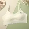 Novo Sutiã Seamless de Desenvolvimento para Meninas Adolescentes do Ensino Fundamental, Lingerie com Costas Bonitas, Anti-Exposição com Bojos, Top Tubinho Suspensório Estudantil