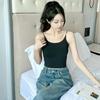 702 # Blusa Regata Gelo Picante para Primavera e Verão, Costas Nuas, com Sutiã Embutido, Roupa Íntima Modeladora e Peça Externa Tubo Lingerie