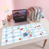 Mousepad West Highland de Pelúcia, tamanho extra grande, design fofo de cachorro em desenho animado, adequado para meninas, tapete de mesa, bloco de escrita, extra grande