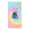 Toalla de Playa con Estampado de Stitch Lindo de Dibujos Animados y Anime, Toalla de Baño de Microfibra Secado Rápido Transfronteriza, Toalla de Playa Espesa