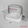 Bandeja para exhibir pasteles con tapa transparente caja para palillos caja de degustación de postres y frutas plato de degustación de pasteles pan