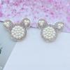 Perla de Taladro Caliente Mariposa Grande de Amor Oso Mickey Corazón Diadema Accesorios para Ropa Ropa para Niños DIY Accesorios para el Cabello