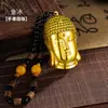 Forma de Cabeza de Buda Tathagata con Relieve Metálico Encendedor Inflable a Prueba de Viento Colgante Regalo Personalizado Creativo de Gama Alta Venta al por Mayor