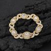 Hip-Hop Transfronterizo Europeo y Americano Ojo Infinito Figura de Ocho Cadena Cubana Zirconia Joyería Pulsera para Hombre Accesorio de Alta Gama