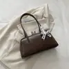 Bolso Retro Sencillo para Mujer 2026 Otoño Nuevo Estilo Elegante Temperamento Bolso de Hombro Debajo del Brazo Moda Bolso de Mano para Viaje