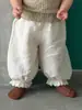 Ropa Coreana para Niños Pantalones Repelentes de Mosquitos Conjunto Nuevo de Verano para Niñas Chaleco Floral con Top y Pantalones Largos Conjunto de Dos Piezas