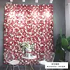Fondo de Pared de Flores, Decoración de Pared de Flores Artificiales, Flor de Seda, Lugar Popular para Fotos, Montaje de Sala de Transmisión en Vivo, Pared de Flores de Rosas para Bodas