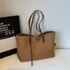 Bolsa de Lona para Mulheres, Grande Capacidade, Novo Estilo 2026, Bolsa de Ombro Versátil Casual, Bolsa Tote Muito Estilosa para Estudantes que Vão para a Aula