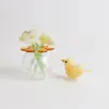 Enfeites de Flores Artificiais Mini Esmaltadas Zibo Decoração de Casa Artesanato Esmaltado Boshan Enfeites para Mesa de Escritório