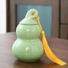 Mini Pote de Chá de Cerâmica Selado Portátil Tamanho Pequeno Pote de Cabana Alcaçuz Yunnan Xizang Frasco de Remédio Pote de Armazenamento de Pó Perfumado Pílulas