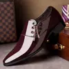 Zapatos Casuales de Cuero para Hombre, Zapatos de Cuero Modernos y Versátiles, Zapatos de Negocios Formales para Hombre, Zapatos de Punta Brillantes de Cuero para Oficina y Boda