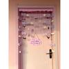 Cortina para Puerta de Perro Kulomi Yugui Habitación Corazón de Niña Puerta de Dormitorio Mesita de Noche Sala de Estar Decoraciones Creativas para el Hogar Cortina Colgante
