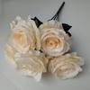 Venta al por mayor del fabricante Ramo de Rosas de Siete Cabezas Ramo de Boda Europeo Flor Artificial Arreglo de Boda Pared de Flores Arreglo Floral Guía de Camino Arreglo Floral Arreglo Floral