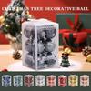 4cm bola de Natal à prova de estilhaços brilhante árvore de Natal bola decoração de cor sólida vento para decoração de festa de casamento de fim de ano