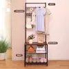 Estante para Zapatos para el Hogar de Comercio Exterior, Estante de Almacenamiento Multicapa, Zapatero Ensamblado de Acero y Madera, Zapatero para Dormitorio, Zapatero Simple, Venta al por Mayor por Fabricante