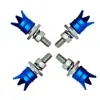 Nuevo Tornillo para Placa de Matrícula de Corona de Aleación de Aluminio Americano 8V1 Universal + Rosca M6 Placa de Matrícula Universal Transfronterizo