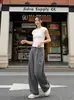 Calça Social Elegante com Listras Verticais Plissadas para Homens, Nova Calça Casual de Design Coreano para Primavera, Corte Solto para Mulheres