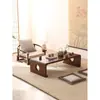 Mesa de centro tatami em madeira maciça, mesa de sacada, mesa kang, mesinha de varanda, mesa de chá tatami simples, mesa para estudos chineses, mesa para guqin