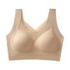 [Procesamiento y Personalización] Íntimos Cálidos Estilo Chaleco Sin Costuras para Mujer Push-Up Ajustable Cómodo Sujetador sin Varillas