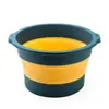 Cubo Plegable para Pediluvio Tina Plegable para Pediluvio Doméstica Cubeta Portátil para Lavar Pies Masajeador Lavabo Plegable Portátil para Dormitorio Cubo para Pediluvio