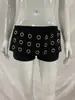 Estilo Nuevo de Verano Transfronterizo Encaje de Hoja de Loto Adelgazante Floral con Lazo Elástico Pastel Dulce Pantalones tipo Falda Florales para Mujer