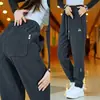 Pantalones Casuales de Sarga para Hombres y Mujeres Primavera y Otoño Pantalones Deportivos Sueltos Versátiles de Moda Tendencia Pantalones de Chándal Pernera Ajustada Hacia Abajo Dobladillo Harem