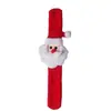 Regalos creativos pequeños de Navidad para niños con luces y regalos Pulsera de broche a presión de anillo de Pat decoración de reloj de dibujos animados