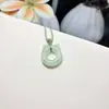 Colgante de Aventurina de la Paz en Color Agua Clara, un Sustituto del Jade Hetian, Calabaza del Dios de la Riqueza, Círculo de Gato de Jade y Colgante de Jade