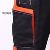 Macacão Masculino Calça com Suspensório Multi-bolsos Resistente ao Desgaste Calça de Proteção do Trabalho Fixador para Reparo Automotivo Soldador Calça com Suspensório