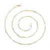 Collar de Acero Inoxidable Xuping Sencillo de Uso Diario Fácil de Combinar con Colgante, Cadena Lisa en Capas, Accesorios de Collar Elegantes al por Mayor para Mujeres